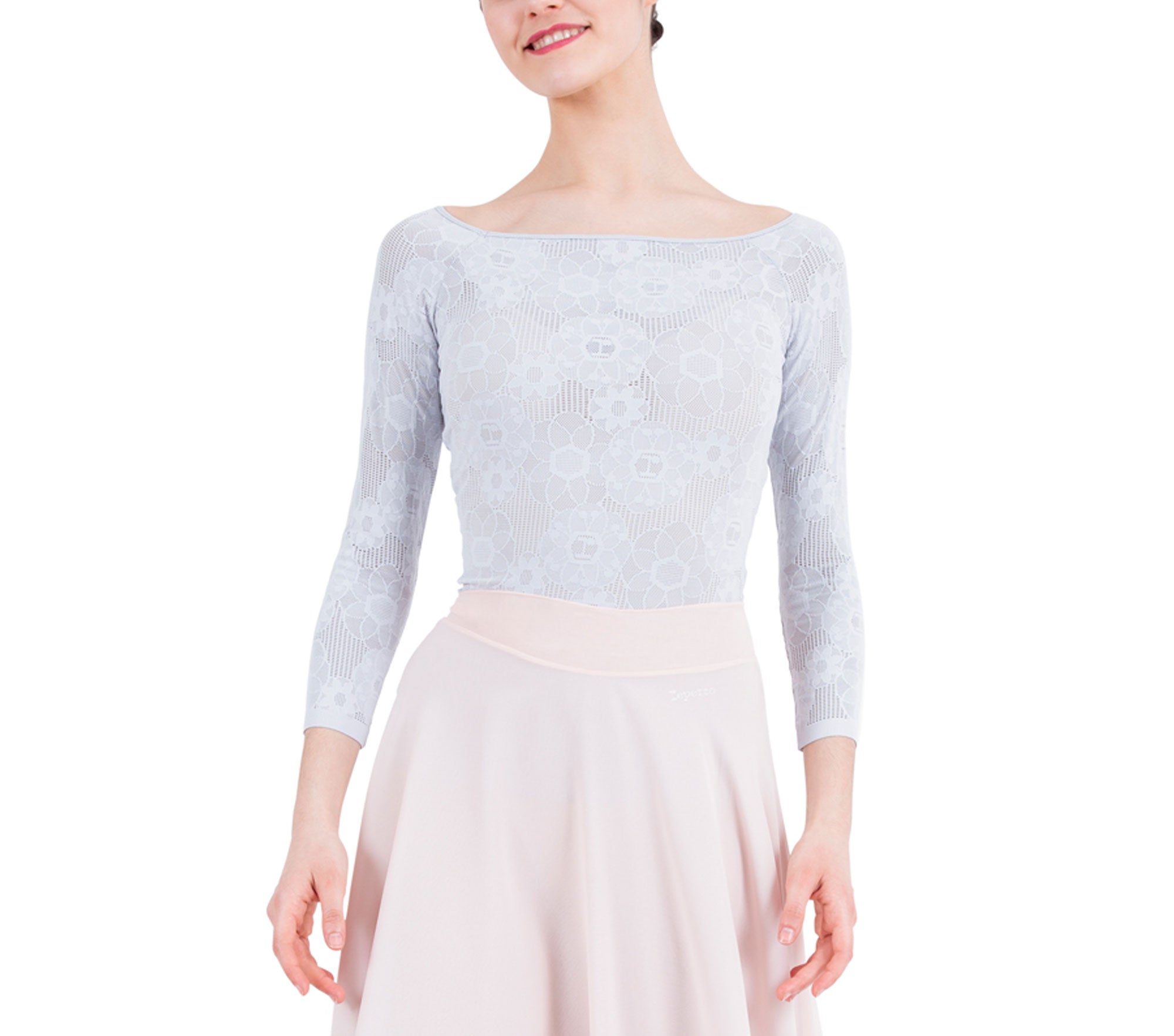 Top manches longues en dentelle