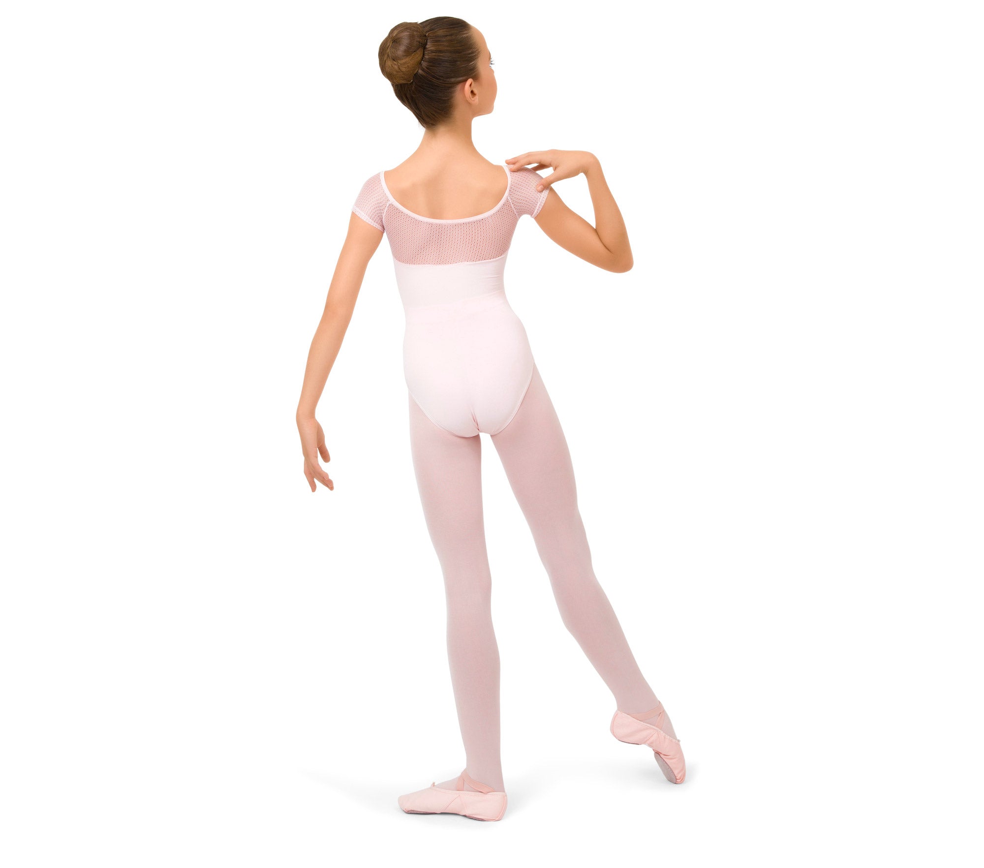Justaucorps manches en dentelle
