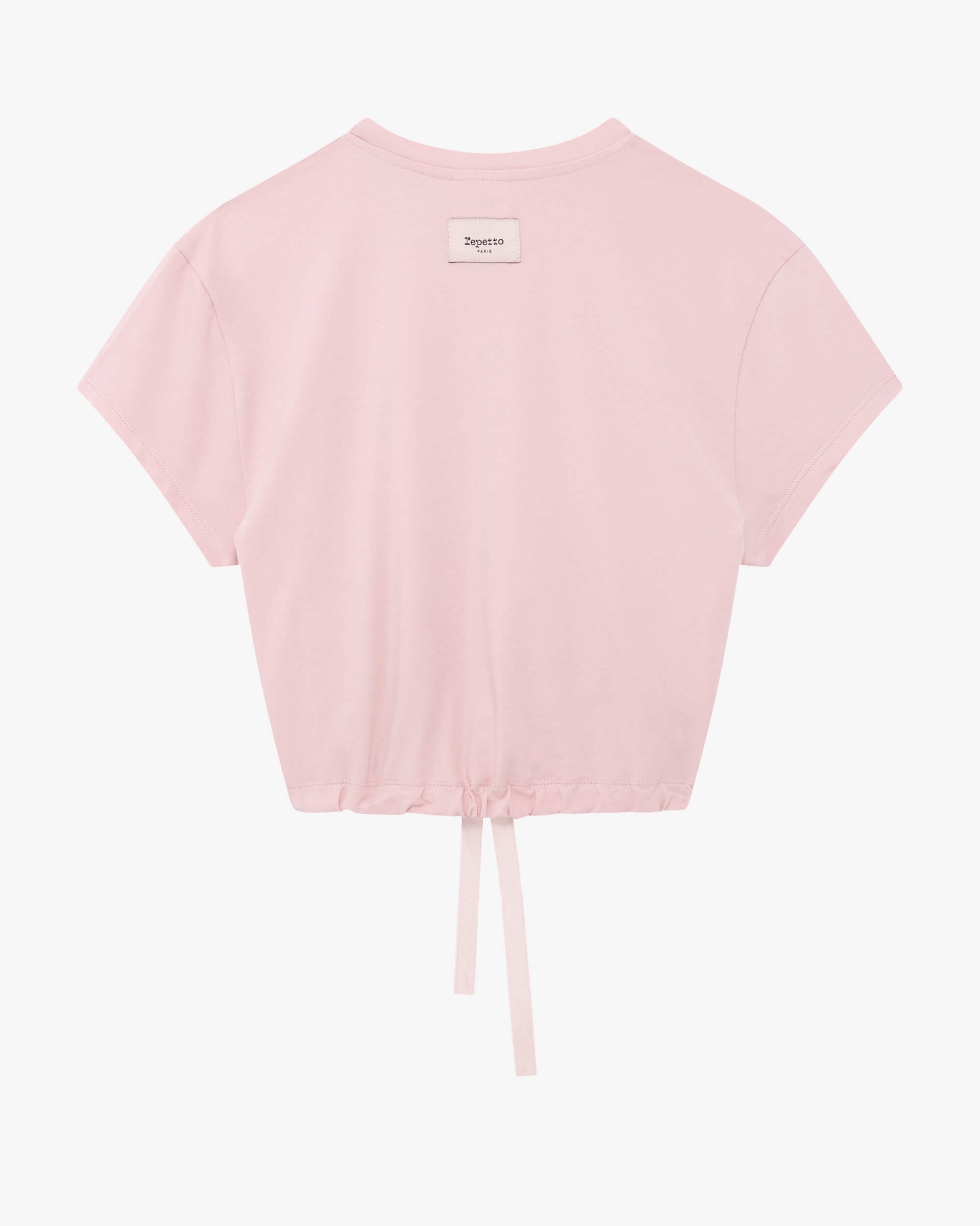 T-shirt court avec ruban satin