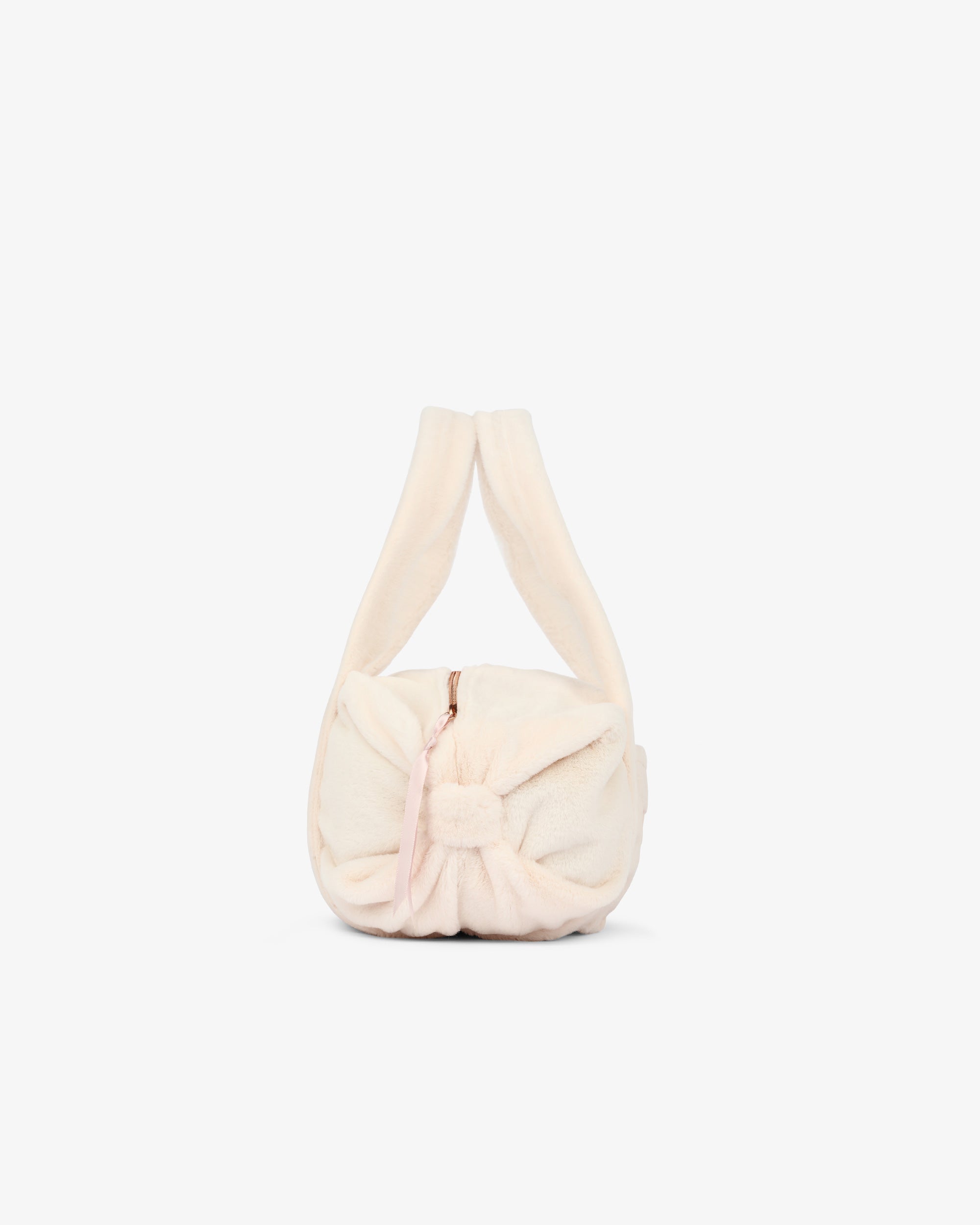 Sac polochon en fausse fourrure Small