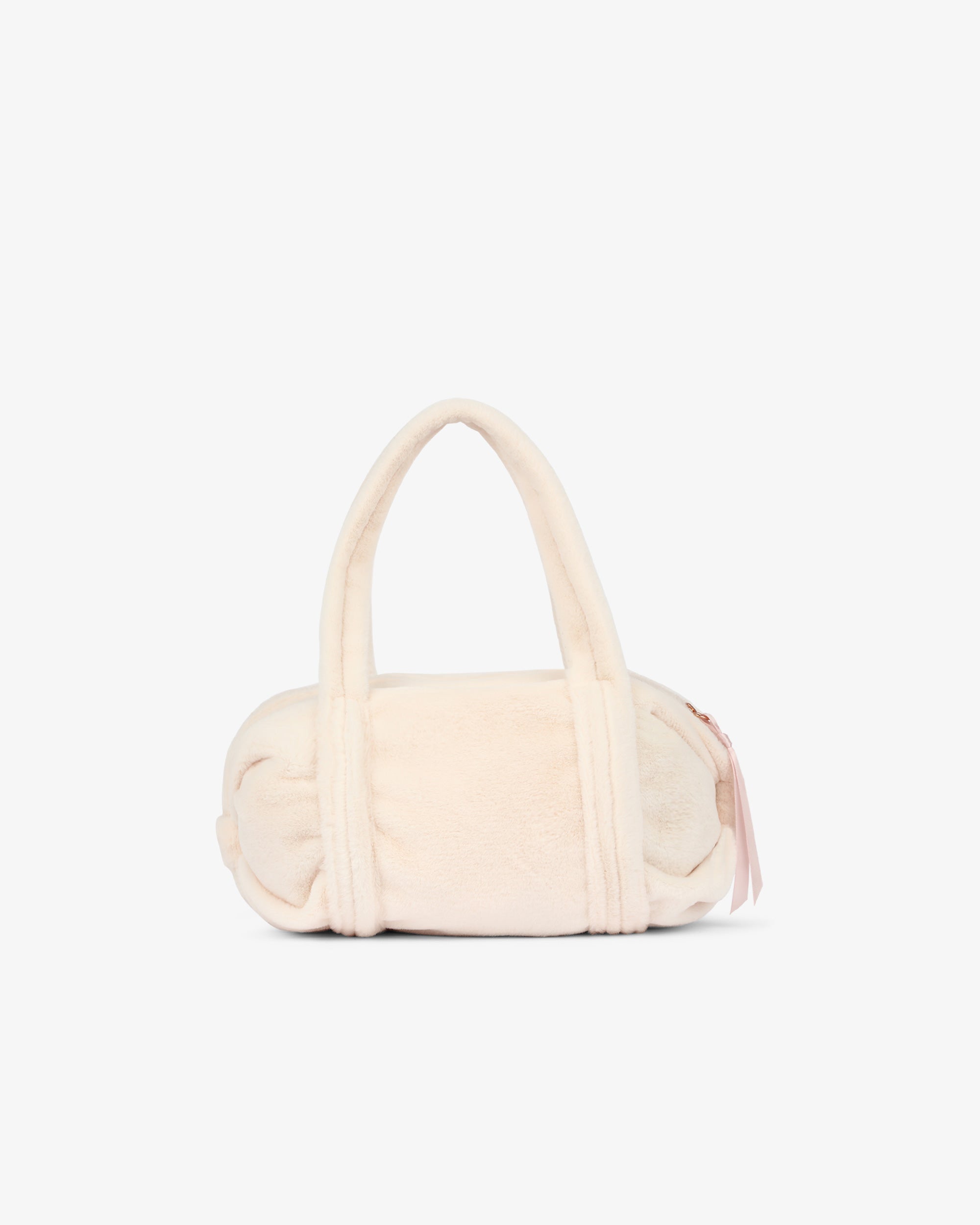 Sac polochon en fausse fourrure Small